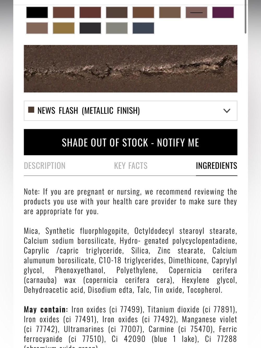 IL MAKIAGE Color Boss Single Eyeshadow  in “News Flash” NIB - Picture 5 of 7